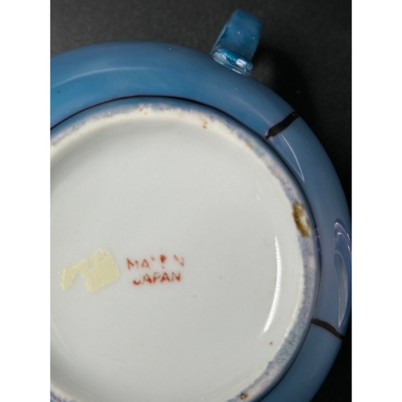 Vintage Lusterware Iridescent Hand Painted Floral Teapot with Lid made in Japan - Picture 12 of 12